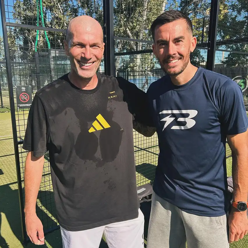 Zinédine Zidane avec Florian Bailleux